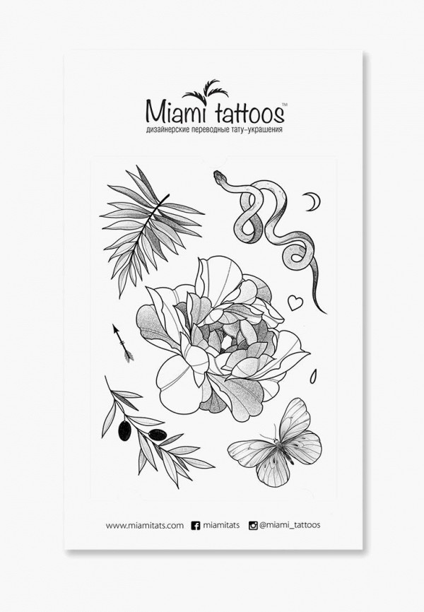 

Временные татуировки Miami Tattoos, Черный