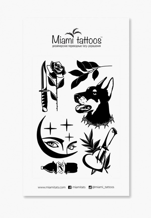 

Временные татуировки Miami Tattoos, Черный