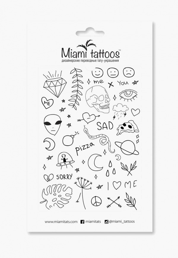 

Временные татуировки Miami Tattoos, Черный