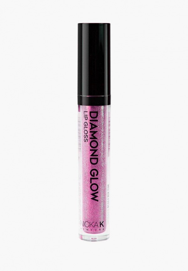 

Блеск для губ Nicka K New York, Розовый, Diamond Glow Lip Gloss