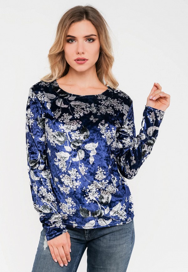 

Блуза Modniy Oazis, Синий, Velour print