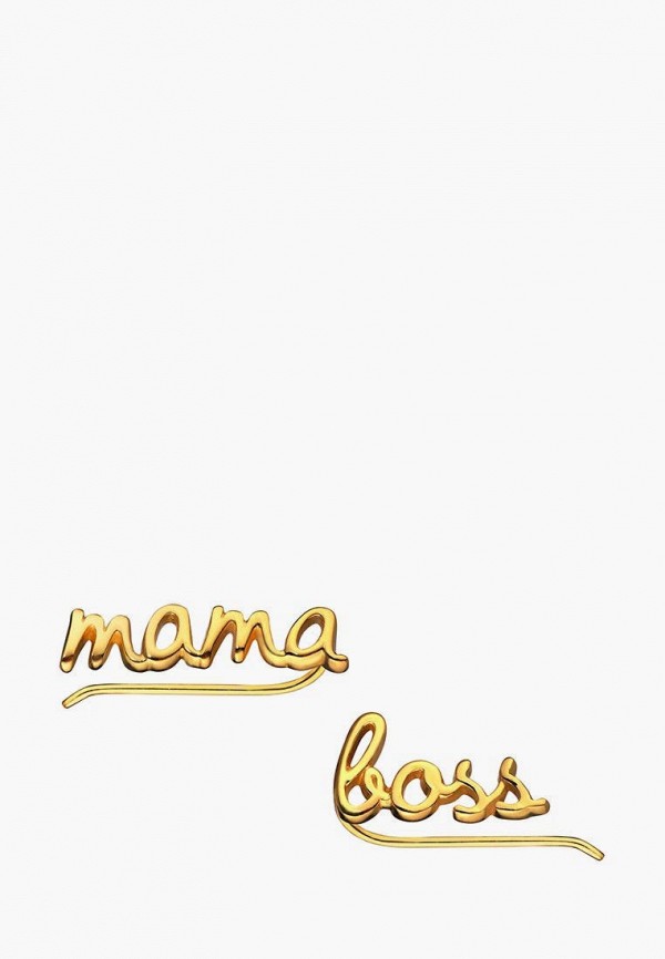 

Серьги WannaBe!, Золотой, Mama / boss