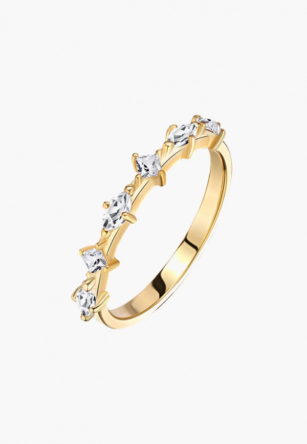 Кольцо Secrets кружевное с хрусталем в позолоте кружевное кольцо с дымчатыми топазами secrets jewelry
