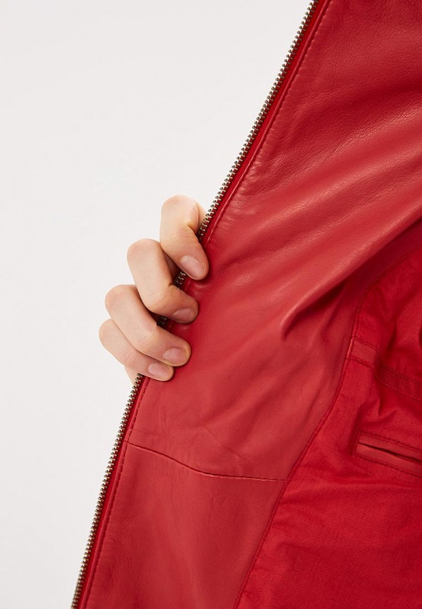 

Куртка кожаная Naf Naf; Naf Naf NA018EWENWC7, Красный