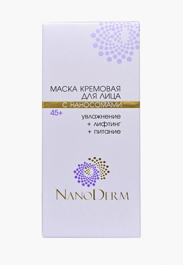 

Маска для лица Nanoderm, Розовый, КРЕМОВАЯ С НАНОСОМАМИ 45+, 50 мл