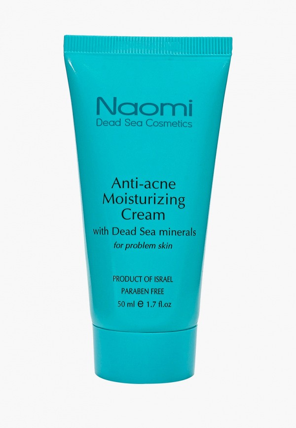 

Крем для лица Naomi Dead Sea Cosmetics, Прозрачный, от акне с минералами Мертвого моря для жирной и проблемной кожи