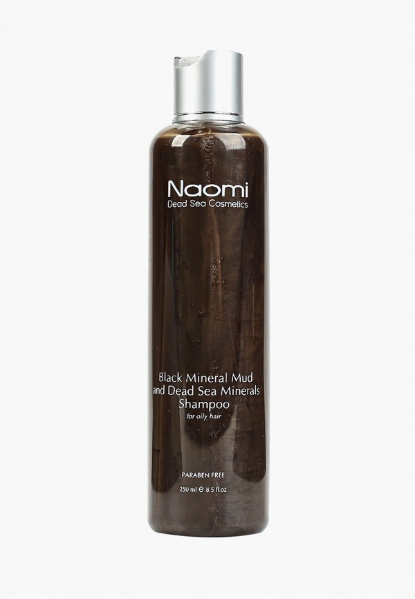 

Шампунь Naomi Dead Sea Cosmetics, Прозрачный, с черной минеральной грязью для жирной и раздраженной кожи головы 250мл