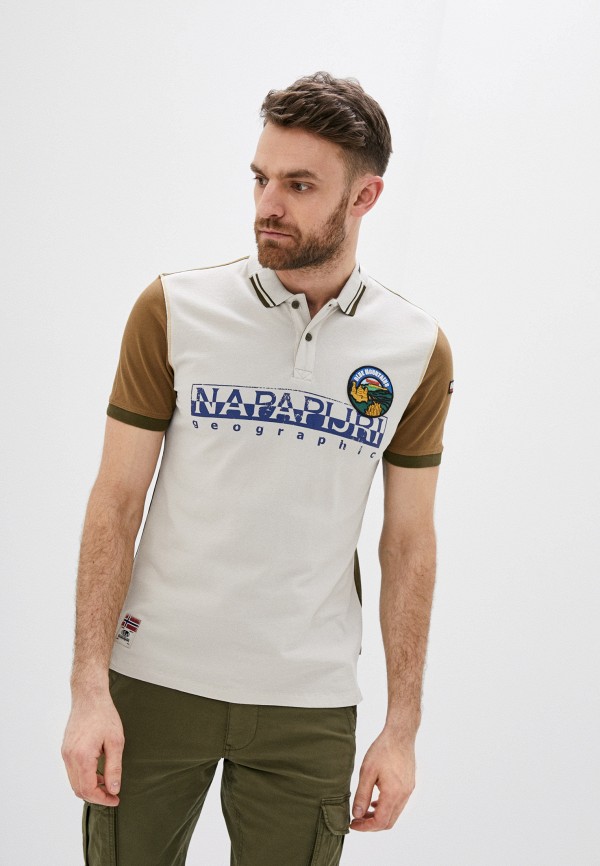 

Поло Napapijri, Бежевый, EISHOP