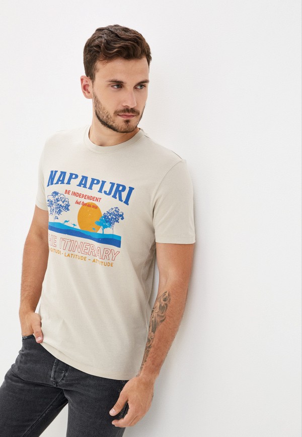 

Футболка Napapijri, Бежевый