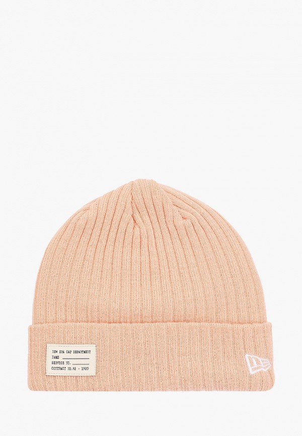 

Шапка New Era, Розовый, 915 NYC RIBBED PATCH CUFF