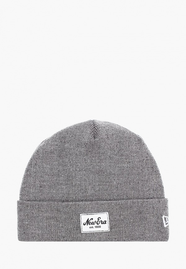 

Шапка New Era, Серый, NE PATCH KNIT