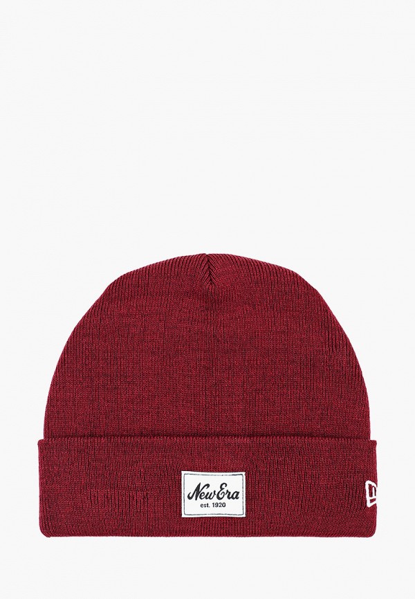 

Шапка New Era, Бордовый, NE PATCH KNIT