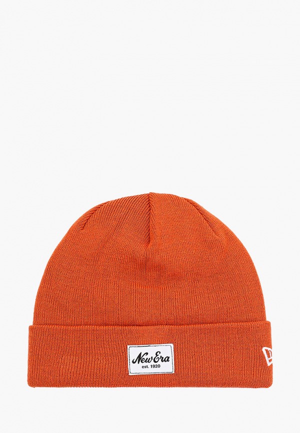 

Шапка New Era, Оранжевый, NE PATCH KNIT
