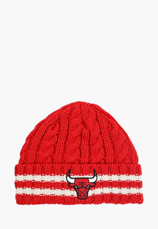 

Шапка New Era, Красный, TEAM STRIPE NBA KNIT CHIBUL