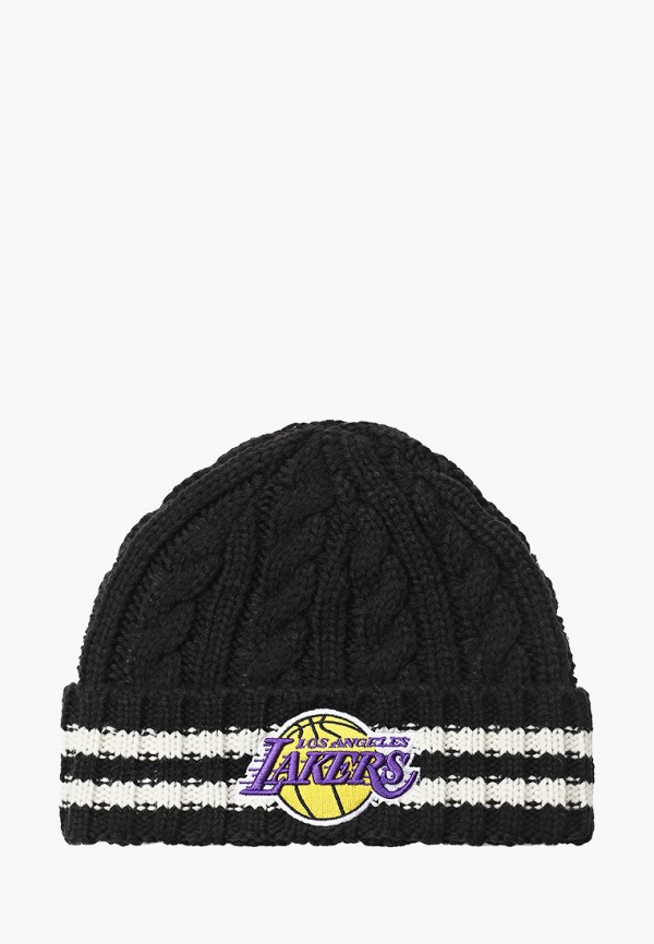 

Шапка New Era, Черный, TEAM STRIPE NBA KNIT LOSLAK