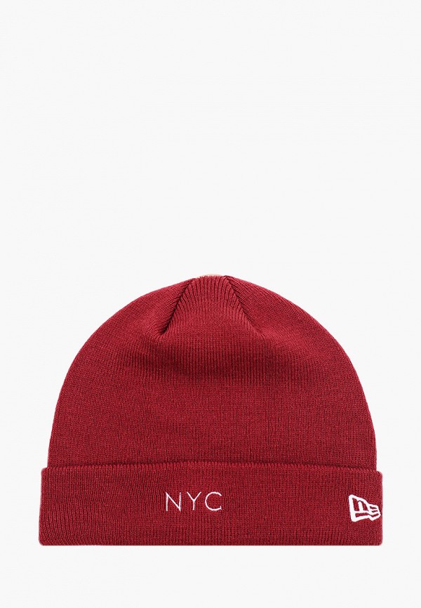 

Шапка New Era, Бордовый, NEW ERA NYC CUFF KNIT NE