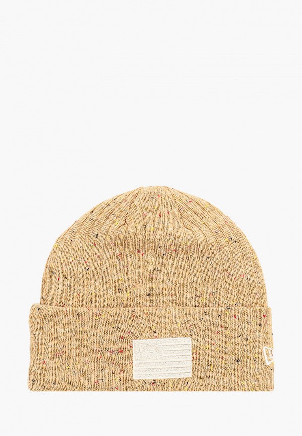 

Шапка New Era, Бежевый, NEW ERA SKULL KNIT NE