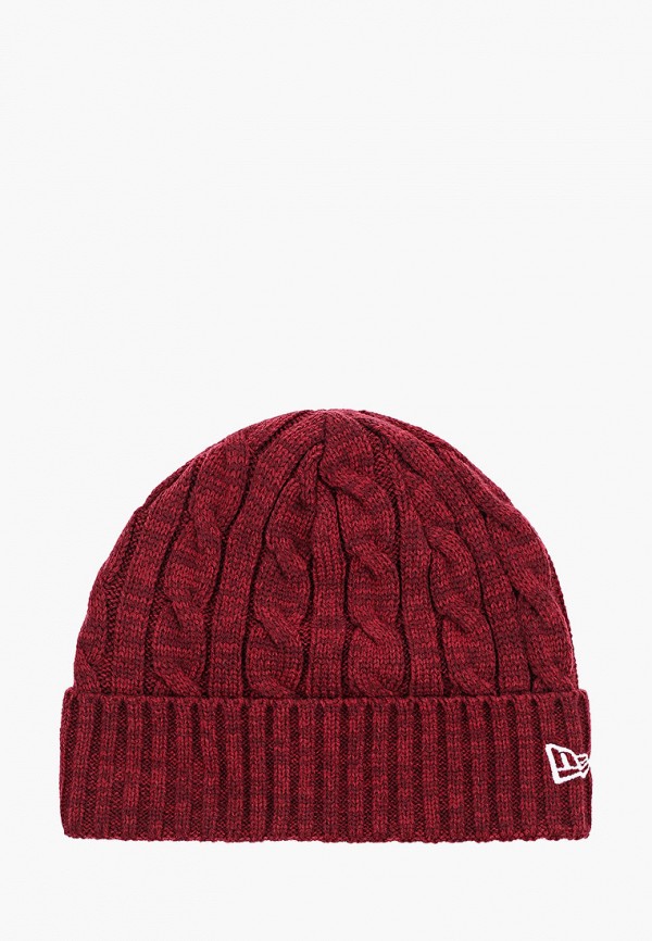 

Шапка New Era, Бордовый, NE CABLE KNIT