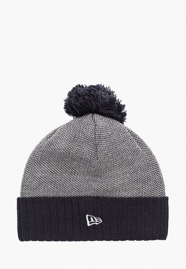 

Шапка New Era, Серый, NE HEATHER BOBBLE