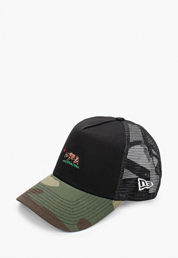 

Бейсболка New Era, Черный, CAMO CALI BEAR TRUCKER NE BLK