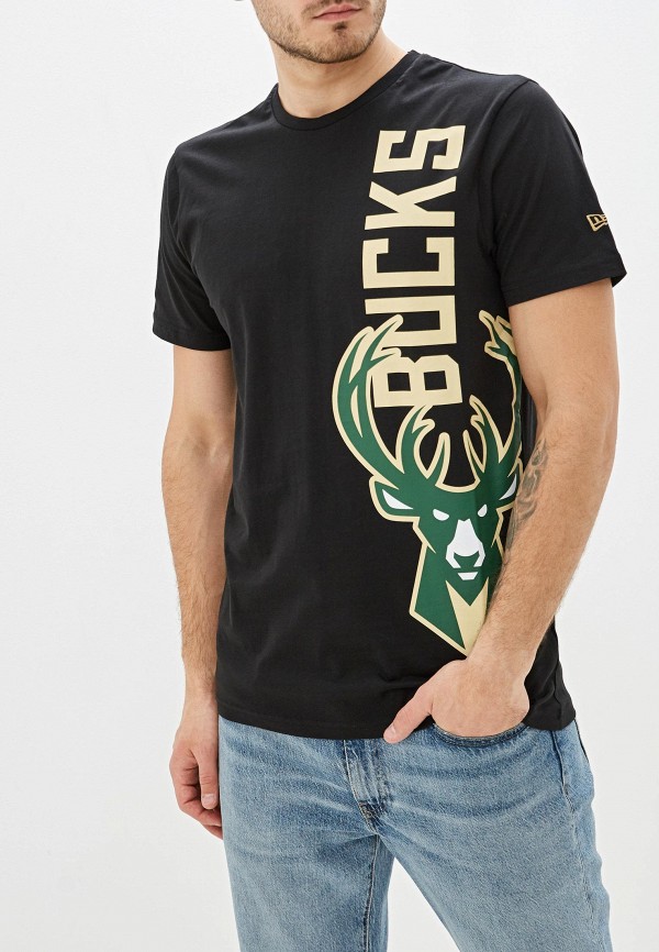 

Футболка New Era, Черный, NBA TEAM TEE MILBUK