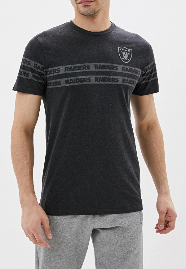 

Футболка New Era, Серый, NFL TONAL BLACK TEE OAKRAI