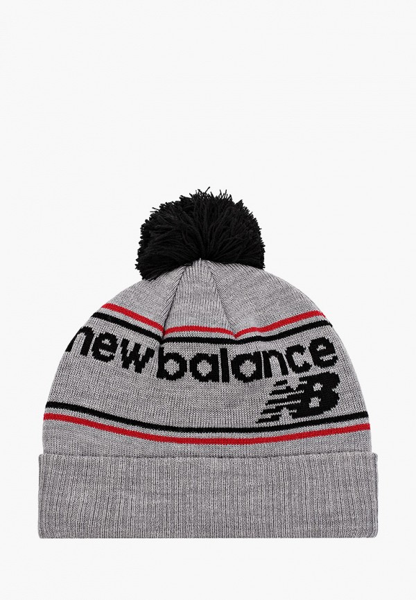 

Шапка New Balance, Серый, NB SPORT BOBBLE