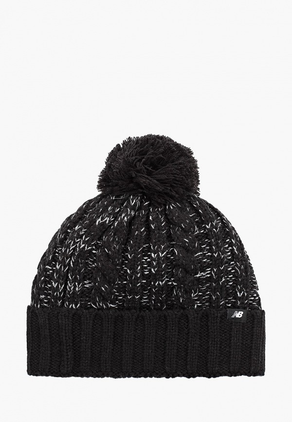 

Шапка New Balance, WINTER POM BEANIE, Черный