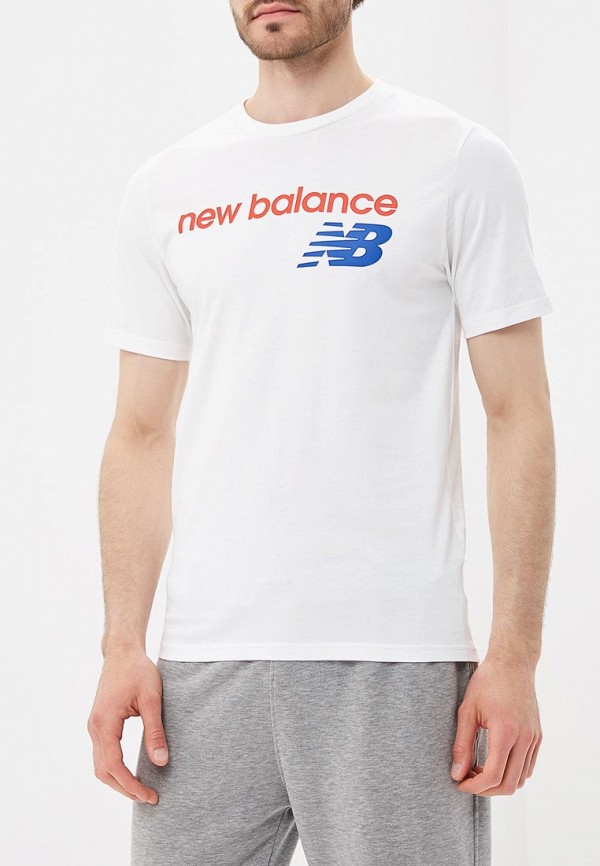 Main balance. Футболки Нью бэланс. Футболка Нью баланс мужские. Футболка New Balance белая. New Balance футболка мужская белая.