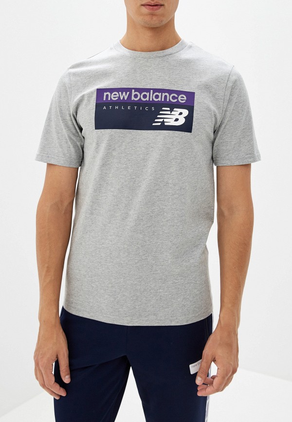 

Футболка New Balance, NB ATHLETICS BANNER T, Серый
