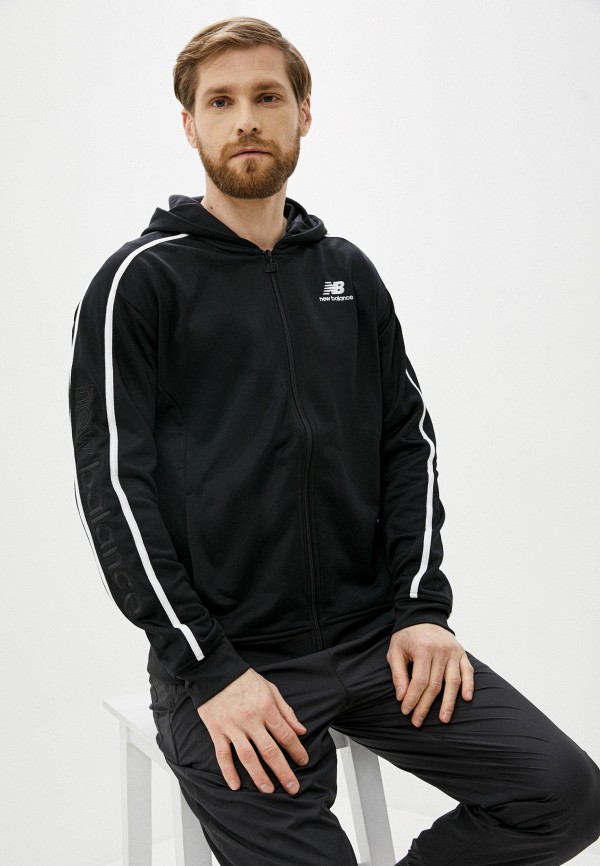 

Толстовка New Balance, Черный, NB ATHLETICS TRACK HOODIE
