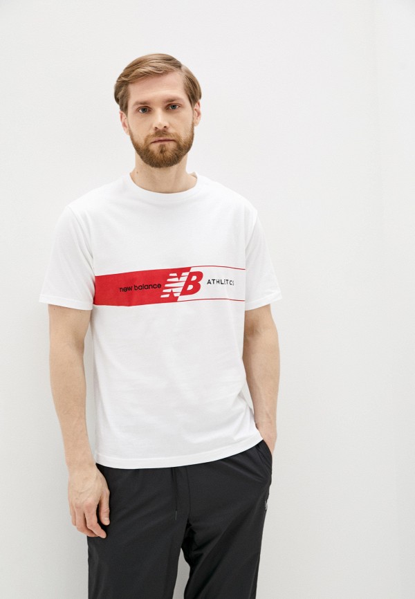 

Футболка New Balance, Белый, NB ATHLETICS KEYLINE T