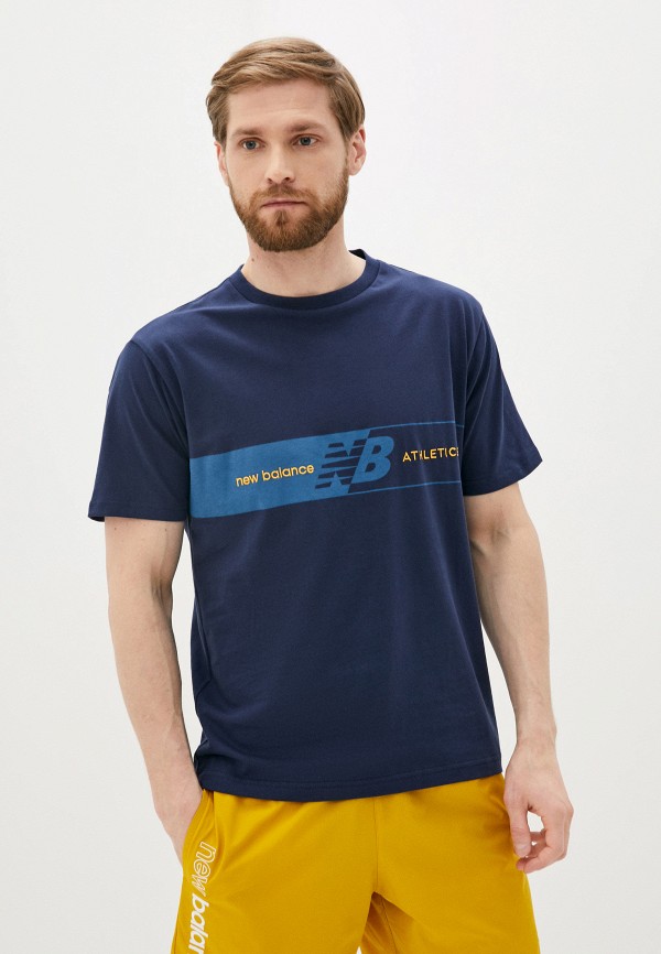 

Футболка New Balance, Синий, NB ATHLETICS KEYLINE T