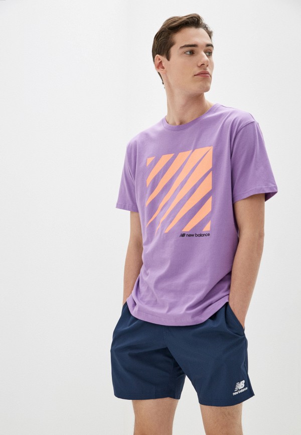 

Футболка New Balance, Фиолетовый, SPORT STYLE OPTIKS T SHIRT