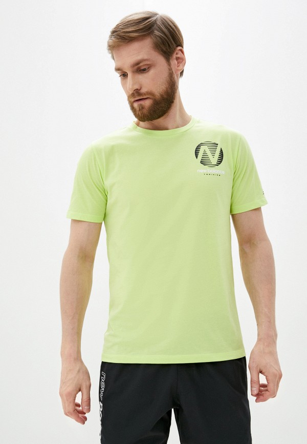 

Футболка спортивная New Balance, Зеленый, GRAPHIC HEATHERTECH T