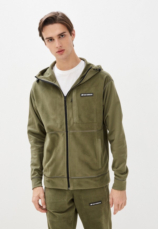 

Толстовка New Balance, Хаки, SPORT STYLE POLAR FLEECE JKT