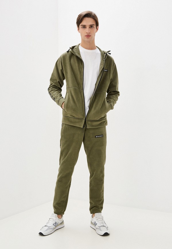 

Толстовка New Balance, Хаки, SPORT STYLE POLAR FLEECE JKT