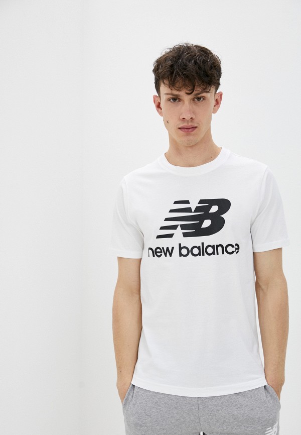 

Футболка New Balance, Белый, ESSENTIALS STACKED LOGO T