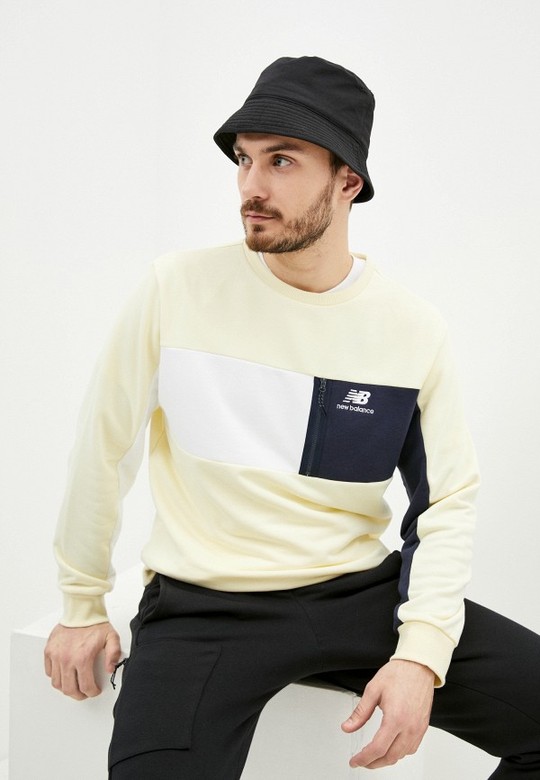 

Свитшот New Balance, Желтый, NB Athletics Fleece Crew