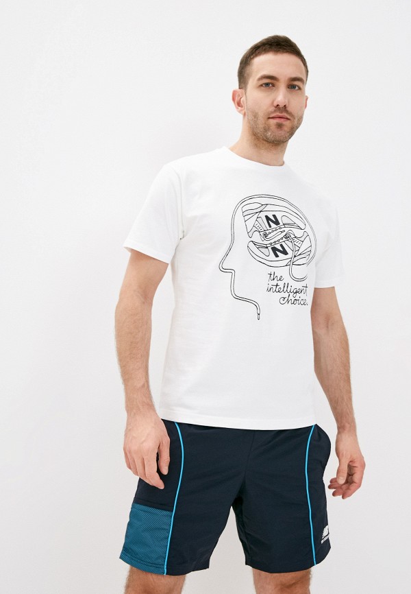 

Футболка New Balance, Белый, NB Athletics Delorenzo Shoe Tee