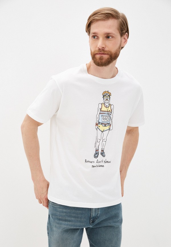 

Футболка New Balance, Белый, NB Essentials Runner Tee