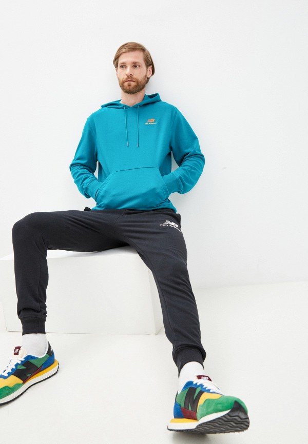 

Худи New Balance, Бирюзовый, NB Essentials Embriodered Hoodie