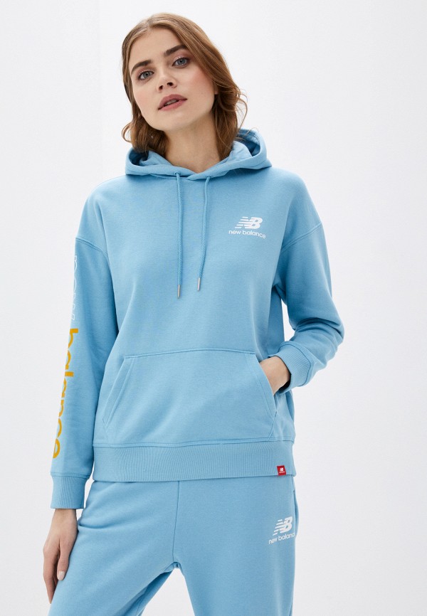 

Худи New Balance, Голубой, ESSENTIALS ICON PULLOVER