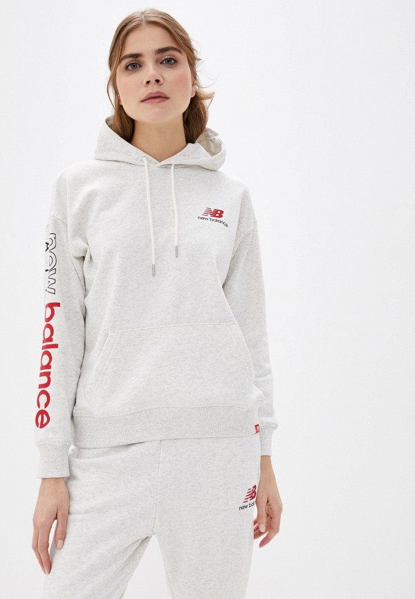 

Худи New Balance, Серый, ESSENTIALS ICON PULLOVER