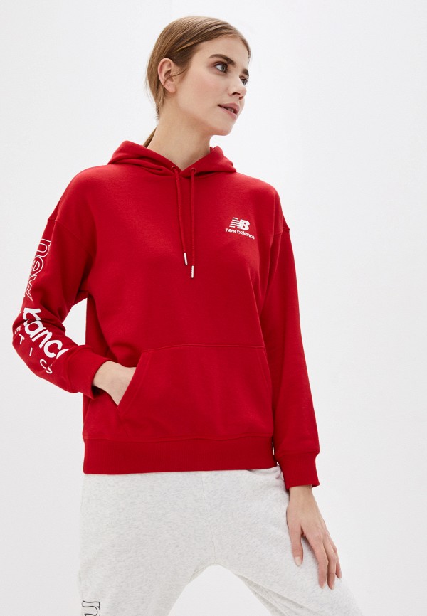 

Худи New Balance, Красный, ESSENTIALS ICON PULLOVER
