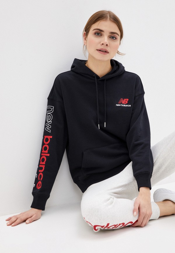 

Худи New Balance, Черный, ESSENTIALS ICON PULLOVER