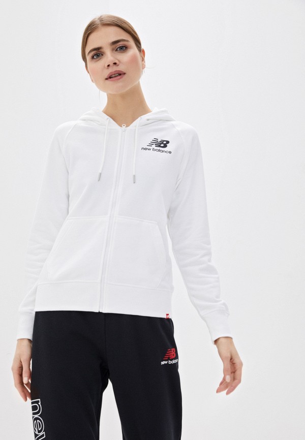 

Толстовка New Balance, Белый, ESSENTIALS FZ HOODIE