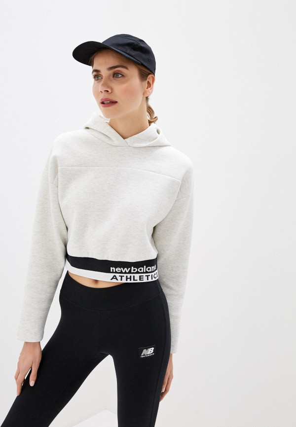 

Худи New Balance, Серый, NB ATHLETICS SELECT BOXY HOODIE