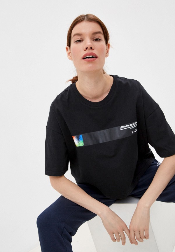 

Футболка New Balance, Черный, SPORT STYLE OPTIKS SHORT SLEEVE T