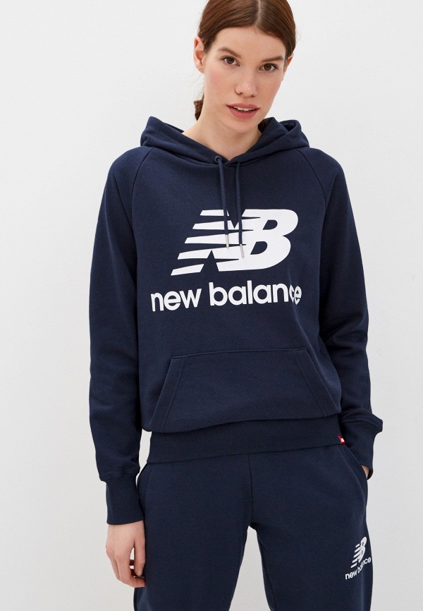 

Худи New Balance, Синий, ESSENTIALS PULLOVER HOODIE